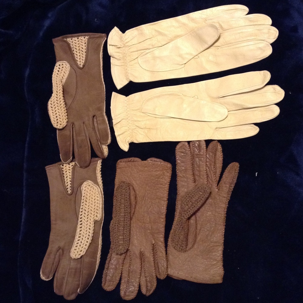 Leather gloves